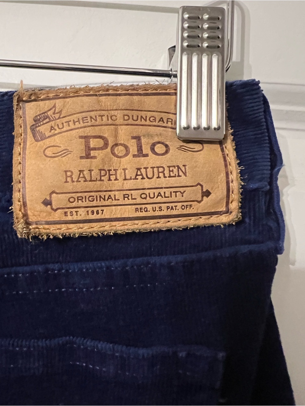 Polo by Ralph Lauren Tompkins Skinny Navy Corduroy Jeans